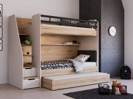 Hanah Home Cama Extraíble Crema y Roble